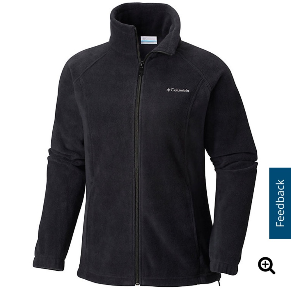 Black fleece Columbia Women’s zip jacket